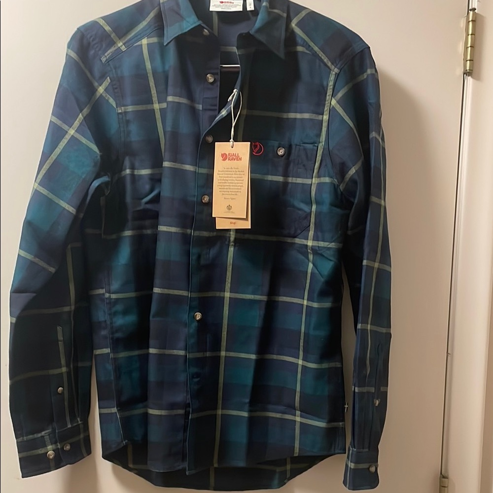 Fjallraven Blue Casual Button Down Shirt
